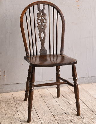 イギリス アンティーク家具 キッチンチェア 椅子 9839