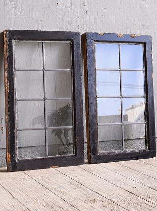 イギリス アンティーク 窓 無色透明 9964